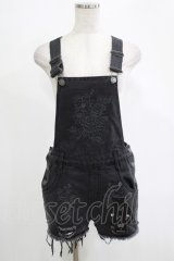 KILL STAR /ACKBELL DENIM OVERALLS XS ブラック H-25-11-07-022-SL-PA-KB-ZH