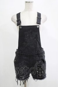 KILL STAR /ACKBELL DENIM OVERALLS XS ブラック H-25-11-07-022-SL-PA-KB-ZH