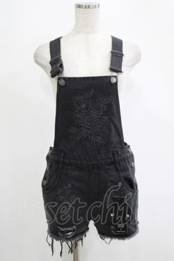 画像1: KILL STAR /ACKBELL DENIM OVERALLS XS ブラック H-25-11-07-022-SL-PA-KB-ZH