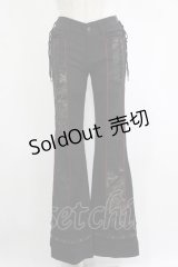 Ozz Croce / プリント切替パンツ  黒 H-25-11-07-025-OO-PA-KB-ZH