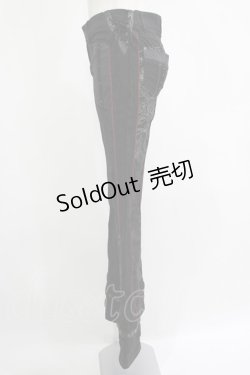 画像2: Ozz Croce / プリント切替パンツ  黒 H-25-11-07-025-OO-PA-KB-ZH