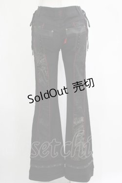 画像3: Ozz Croce / プリント切替パンツ  黒 H-25-11-07-025-OO-PA-KB-ZH