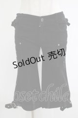 Ozz On / 裾ベルト2Wayパンツ  ブラック H-25-11-07-026-OO-PA-KB-ZH