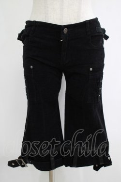 画像1: Ozz On / 裾ベルト2Wayパンツ  ブラック H-25-11-07-026-OO-PA-KB-ZH