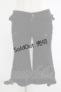 画像1: Ozz On / 裾ベルト2Wayパンツ  ブラック H-25-11-07-026-OO-PA-KB-ZH