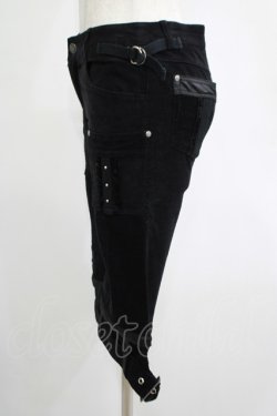 画像2: Ozz On / 裾ベルト2Wayパンツ  ブラック H-25-11-07-026-OO-PA-KB-ZH