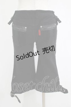 画像3: Ozz On / 裾ベルト2Wayパンツ  ブラック H-25-11-07-026-OO-PA-KB-ZH