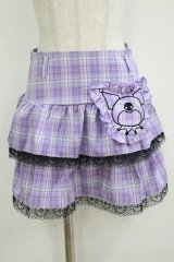 QOOZA / Kuromi mini skirt  ラベンダー H-25-11-08-026-PU-SK-KB-ZH
