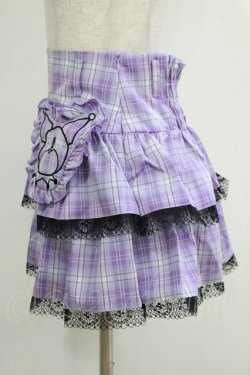 画像2: QOOZA / Kuromi mini skirt  ラベンダー H-25-11-08-027-PU-SK-KB-ZH