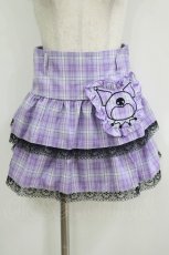 画像1: QOOZA / Kuromi mini skirt  ラベンダー H-25-11-08-028-PU-SK-KB-ZH (1)