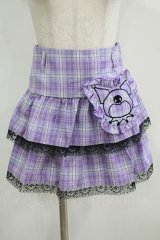 QOOZA / Kuromi mini skirt  ラベンダー H-25-11-08-030-PU-SK-KB-ZH