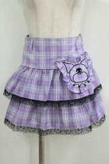 QOOZA / Kuromi mini skirt  ラベンダー H-25-11-08-031-PU-SK-KB-ZH
