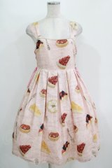 Leur Getter / Tea Time Tartサイドレースアップキャミワンピース  ピンク H-25-11-08-004-LU-OP-KB-ZH