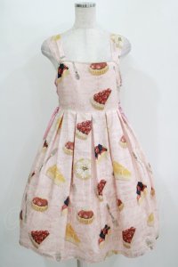 Leur Getter / Tea Time Tartサイドレースアップキャミワンピース  ピンク H-25-11-08-004-LU-OP-KB-ZH