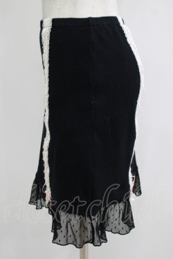 画像2: Katie / LOVELY LINGERIE skirt  ブラック H-25-11-08-043-LO-SK-KB-ZH