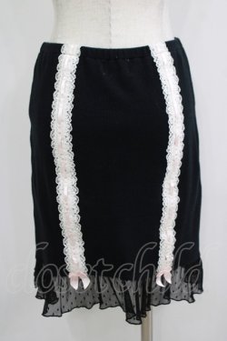 画像3: Katie / LOVELY LINGERIE skirt  ブラック H-25-11-08-043-LO-SK-KB-ZH