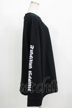 画像3: QOOZA / 東京喰種×QOOZA金木研 ダメージスウェット  ブラック H-25-11-08-045-PU-TO-KB-ZH