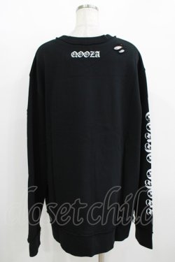 画像4: QOOZA / 東京喰種×QOOZA金木研 ダメージスウェット  ブラック H-25-11-08-046-PU-TO-KB-ZH
