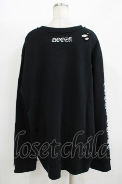 画像4: QOOZA / 東京喰種×QOOZA金木研 ダメージスウェット  ブラック H-25-11-08-047-PU-TO-KB-ZH