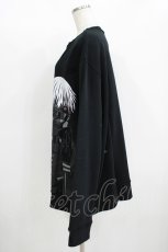 画像2: QOOZA / 東京喰種×QOOZA金木研 ダメージスウェット  ブラック H-25-11-08-049-PU-TO-KB-ZH (2)
