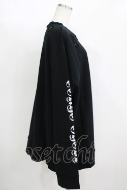 画像4: QOOZA / 東京喰種×QOOZA金木研 ダメージスウェット  ブラック H-25-11-08-049-PU-TO-KB-ZH
