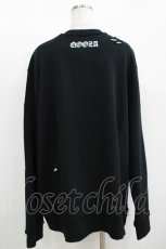 画像3: QOOZA / 東京喰種×QOOZA金木研 ダメージスウェット  ブラック H-25-11-08-050-PU-TO-KB-ZH (3)