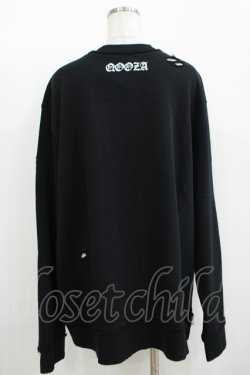 画像3: QOOZA / 東京喰種×QOOZA金木研 ダメージスウェット  ブラック H-25-11-08-050-PU-TO-KB-ZH
