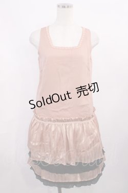 画像1: axes femme / ストライプワンピース M ピンク H-25-11-08-1005-AX-OP-NS-ZH