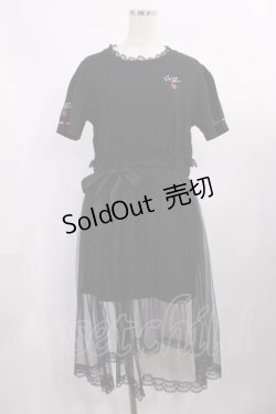 画像1: Rojita / 長南舞コラボワンピース Free ブラック H-25-11-08-1006-LO-TO-NS-ZH