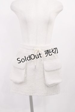 画像1: ANDMARY / Miffy boa mini skirt Free Beige H-25-11-08-1010-LO-SK-NS-ZH