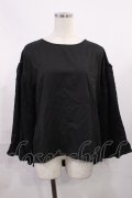 axes femme / バルーンスリーブブラウス M ブラック H-25-11-08-1016-AX-BL-NS-ZH