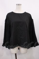 axes femme / バルーンスリーブブラウス M ブラック H-25-11-08-1016-AX-BL-NS-ZH