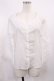 画像1: an another angelus / パンチングレース使いベルスリーブブラウス Free OFF WHITE H-25-11-08-1019-CA-BL-NS-ZH (1)