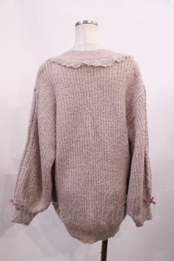 画像2: LIZ LISA / ビジューリボンロングカーディガン Free ピンク H-25-11-08-1020-LO-TO-NS-ZH