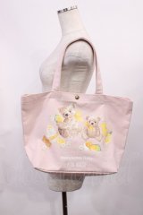 PINK HOUSE / ハニーレモンテディプリントバッグ  ピンク H-25-11-08-1024-LO-BG-NS-ZH