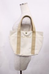 Karl Helmut / ロゴプリントミニトートバッグ  アイボリー H-25-11-08-1025-EL-BG-NS-ZH