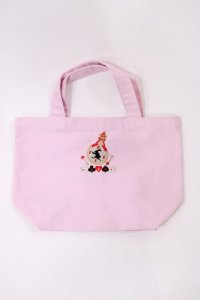 MAM MAXICIMAM / クロックラビット刺繍プチトートバッグ  ピンク H-25-11-08-1028-LO-BG-NS-ZH