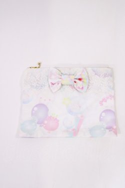 画像1: MAM MAXICIMAM / チョコミントくまのコティちゃんとマムリンのシャボン玉ポーチ  オフ H-25-11-08-1030-LO-ZA-NS-ZH