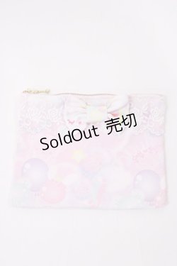 画像1: MAM MAXICIMAM / チョコミントくまのコティちゃんとマムリンのシャボン玉ポーチ  ピンク H-25-11-08-1031-LO-ZA-NS-ZH