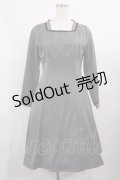 Fi.n.t / ハイウエスト切替ベロアリボン使いワンピース Free GRAY H-25-11-08-1003-CA-OP-NS-ZH