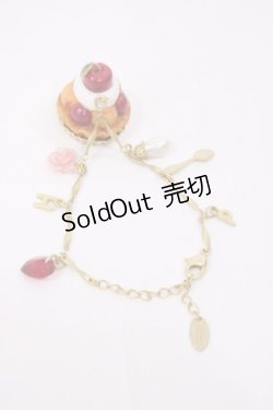 画像1: PINK HOUSE / ピンクハウスパーラ‐モチーフブレスレット  ゴールド H-25-11-08-1036-LO-AC-NS-ZH