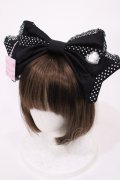 Angelic Pretty / ラブリーハートリボンカチューシャ  ブラック H-25-11-08-1041-AP-AC-NS-ZH