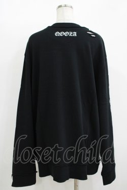 画像3: QOOZA / 東京喰種×QOOZA金木研 ダメージスウェット  ブラック H-25-11-08-051-PU-TO-KB-ZH
