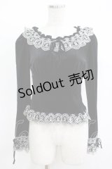Moi-meme-Moitie / 燭台レースベロアトップス 2 ブラック H-25-11-08-056-MO-TO-KB-ZH