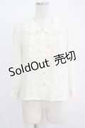 MILK / ガトーフリルブラウス  アイボリー H-25-11-08-057-ML-BL-KB-ZH