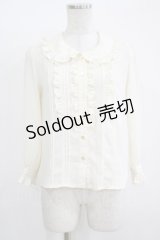 MILK / ガトーフリルブラウス  アイボリー H-25-11-08-057-ML-BL-KB-ZH