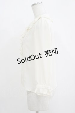 画像2: MILK / ガトーフリルブラウス  アイボリー H-25-11-08-057-ML-BL-KB-ZH