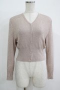 Katie / SHINY SHINY lame cardigan  PINK H-25-11-08-059-LO-TO-KB-ZH