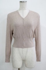Katie / SHINY SHINY lame cardigan  PINK H-25-11-08-059-LO-TO-KB-ZH