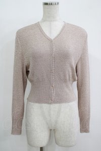 Katie / SHINY SHINY lame cardigan  PINK H-25-11-08-059-LO-TO-KB-ZH